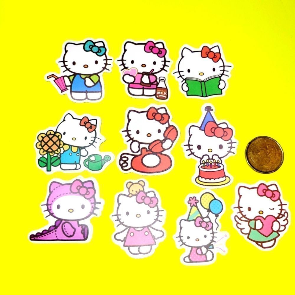 3/$20 brand new 10x waterproof hello kitty stickers